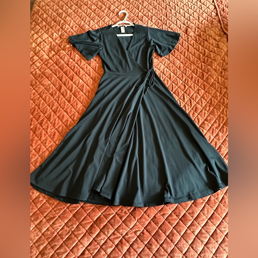 A Line Green Dress